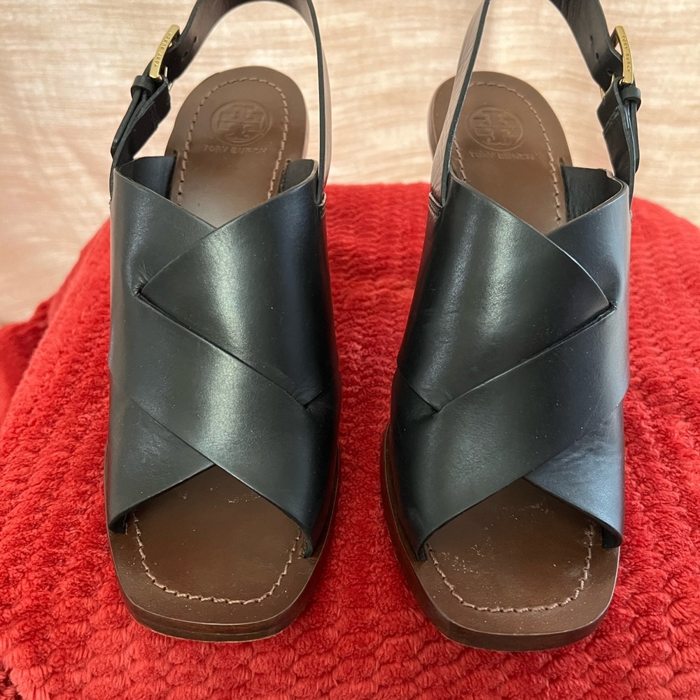 Tory Burch Bleecker Slingback Sandal Veg Napa 8.5
